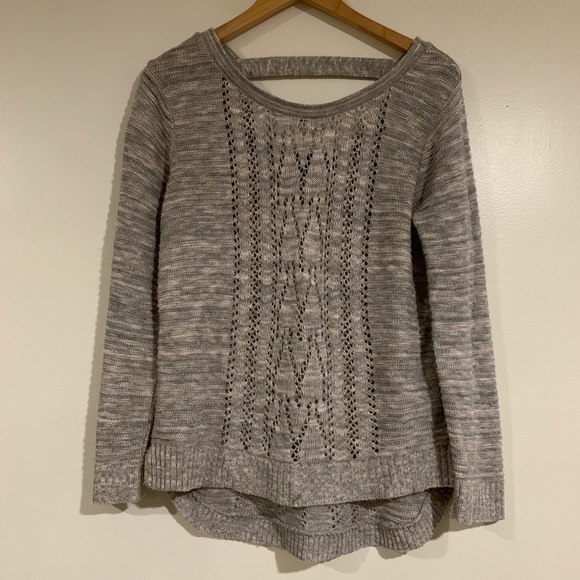 Absolutely Creative Worldwide Sweaters Gray Knit Cute Oversized